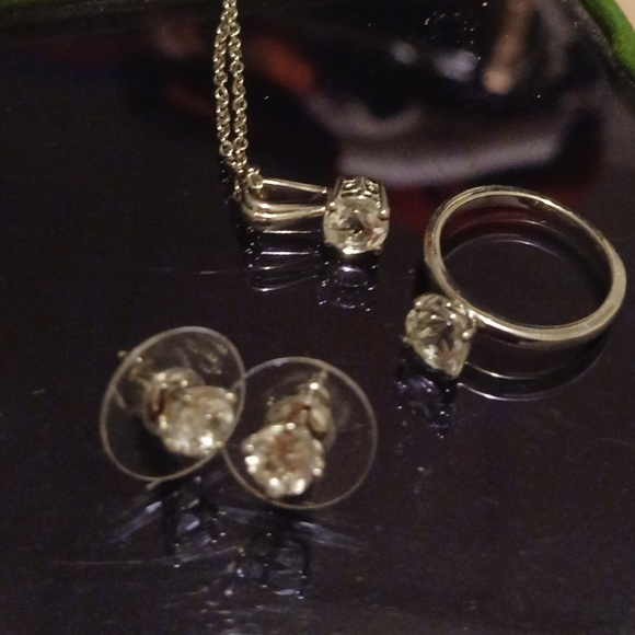 Jewelry - White Topaz Minimalist Set